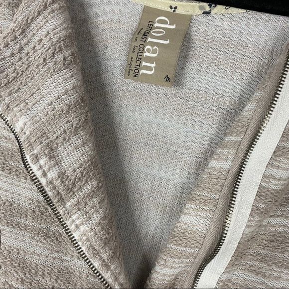 Anthro Dolan Moto zip texture knit Cardigan - Picture 4 of 6